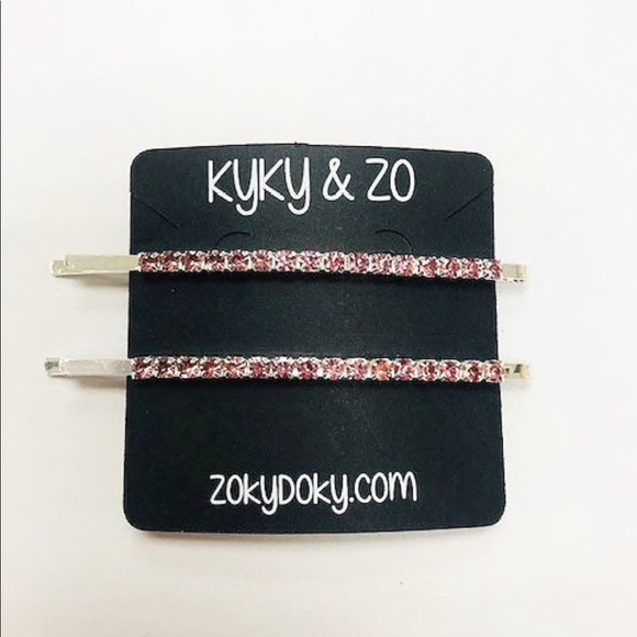 Two EXTRALONG Quality Crystal Bobby Hair Pins, NWT - Picture 7 of 8